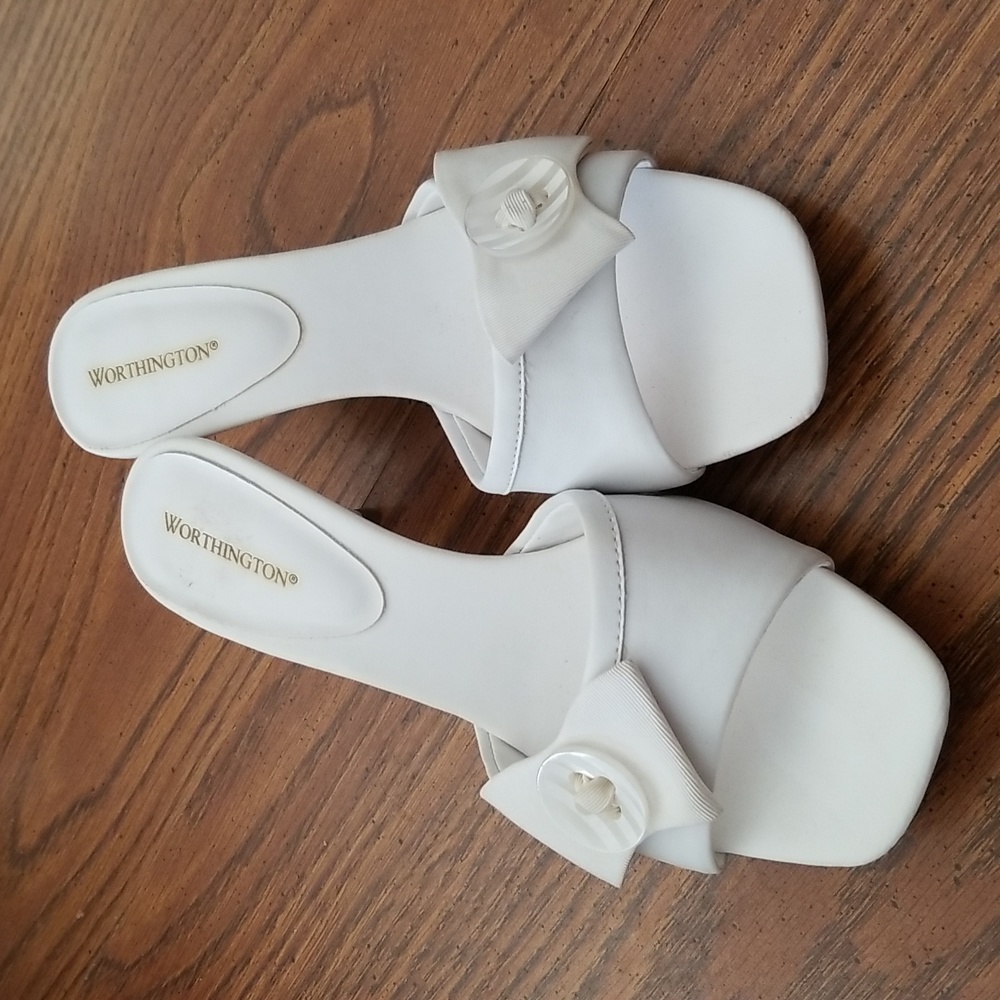 Worthington White Sandals